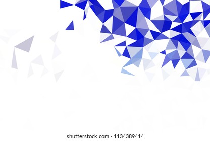 Light Pink, Yellow vector shining triangular cover. Colorful abstract illustration with triangles. Best triangular design for your business.