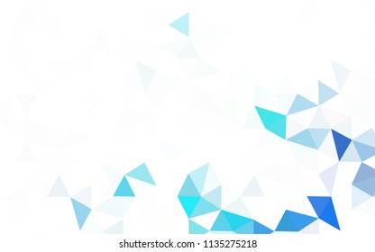 Light Pink, Yellow vector shining triangular layout. Geometric illustration in Origami style with gradient.  Template for cell phone's backgrounds.