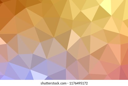 Light Pink, Yellow vector shining triangular layout. A completely new color illustration in a polygonal style. Best triangular design for your business.