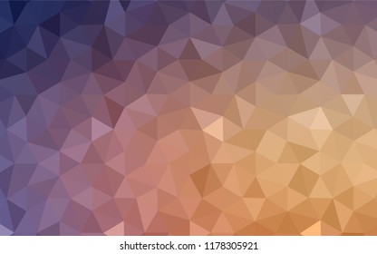 Light Pink, Yellow vector shining triangular cover. Colorful illustration in polygonal style with gradient. Brand new design for your business.