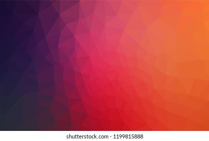 Light Pink, Yellow vector shining triangular backdrop. Colorful illustration in abstract style with triangles. Best triangular design for your business.