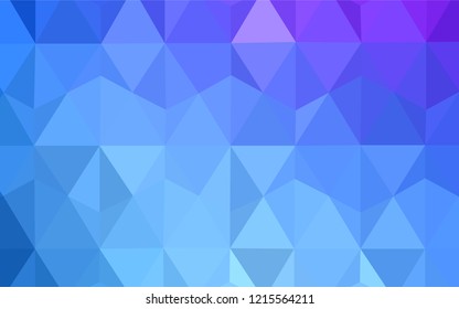 Light Pink, Yellow vector shining triangular layout. Geometric illustration in Origami style with gradient.  Template for cell phone's backgrounds.