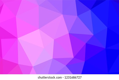 Light Pink, Yellow vector shining triangular layout. A completely new color illustration in a polygonal style. A new texture for your web site.