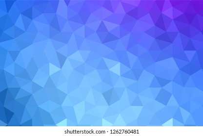 Light Pink, Yellow vector shining triangular layout. Creative geometric illustration in Origami style with gradient. A new texture for your web site.
