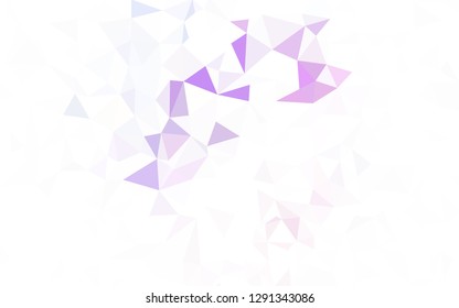 Light Pink, Yellow vector shining triangular backdrop. Colorful illustration in polygonal style with gradient. New template for your brand book.