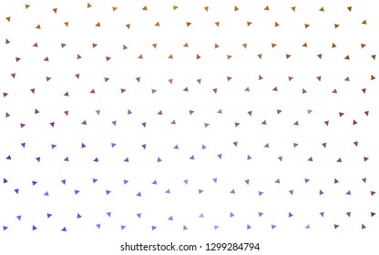 Light Pink, Yellow vector  shining triangular backdrop. Shining colorful illustration with triangles. Completely new template for your banner.