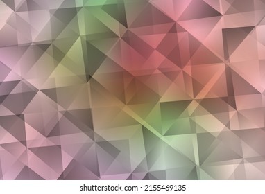 Pink claro, vector amarillo brillante fondo triangular. Elegante ilustración poligonal brillante con gradiente. Un diseño completamente nuevo para su prospecto.