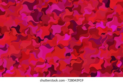 Light Pink, Yellow vector shining cranked pattern. Glitter abstract illustration with wry lines. The completely new template can be used for your brand book.