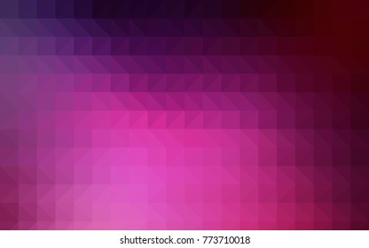 Light Pink, Yellow vector shining triangular background. Shining illustration, which consist of triangles. A completely new template for your business design.
