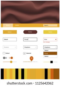 Light Pink, Yellow vector style guide with bent lines. Colorful abstract illustration with gradient lines. This template you can use for landing pages.