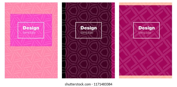 Light Pink, Yellow vector style guide for notepads. Booklet with textbox on colorful abstract background. New design for cover of books.