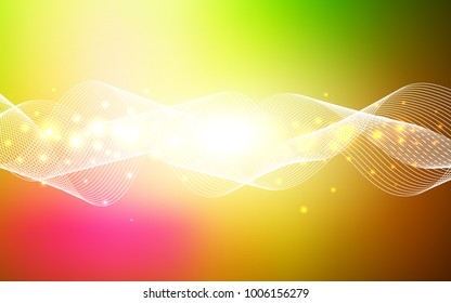 Light Pink, Yellow vector template with carnival confetti. Blurred decorative design in anniversary style with confetti. The pattern can be used for carnival, festival leaflets.