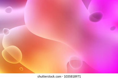 Light Pink, Yellow vector template with lava shapes. Colorful abstract illustration with gradient lines. Textured wave pattern for backgrounds.