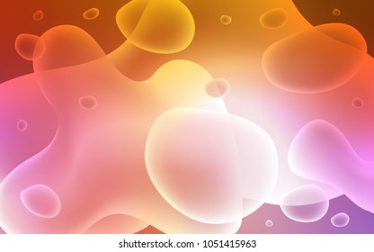 Light Pink, Yellow vector template with bubble shapes. Brand-new colored illustration in memphis style with gradient. A completely new template for your business design.