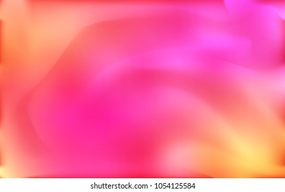 Light Pink, Yellow vector template with bent lines. Colorful illustration in abstract marble style with gradient. The best blurred design for your business.