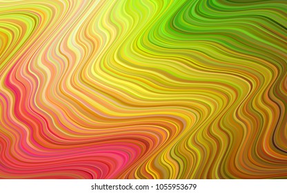 Light Pink, Yellow vector template with bubble shapes. Blurred geometric sample with gradient bubbles.  Brand-new design for your ads, poster, banner.