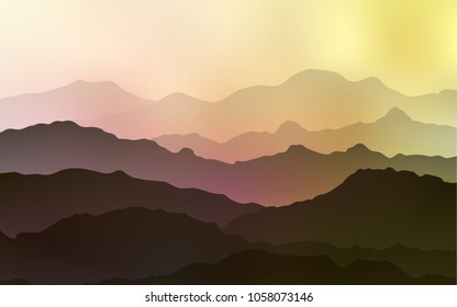 Light Pink, Yellow vector template with bubble shapes. An elegant bright illustration with gradient. Textured wave pattern for backgrounds.