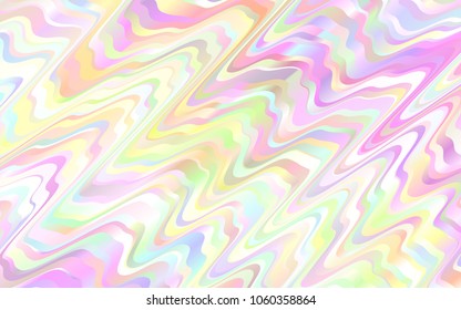 Light Pink, Yellow vector template with bent lines. Glitter abstract illustration with wry lines. The best blurred design for your business.