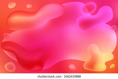 Light Pink, Yellow vector template with bubble shapes. A vague circumflex abstract illustration with gradient. The best blurred design for your business.