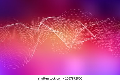 Light Pink, Yellow vector template with circles. Abstract illustration with colored bubbles in nature style. The pattern can be used for aqua ad, booklets.