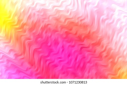 Light Pink, Yellow vector template with bubble shapes. A sample with blurred bubble shapes. The elegant pattern for brand book.