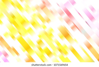 Light Pink, Yellow vector template with repeated sticks. Decorative shining illustration with lines on abstract template. The template can be used as a background.