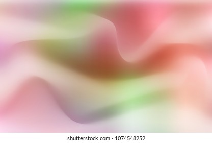Light Pink, Yellow vector template with bent ribbons. Colorful abstract illustration with gradient lines. The elegant pattern for brand book.