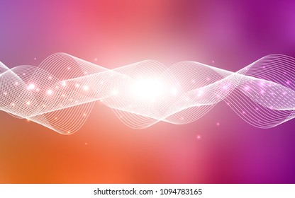 Light Pink, Yellow vector template with carnival confetti. Modern geometrical abstract illustration with carnival ribbons. New design for ad, poster, banner of your Party.