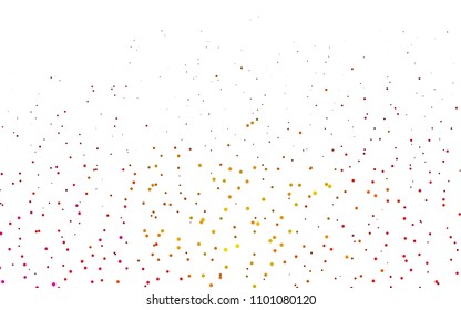 Light Pink, Yellow vector  template with circles. Blurred decorative design in abstract style with bubbles. The pattern can be used for ads, leaflets of liquid.