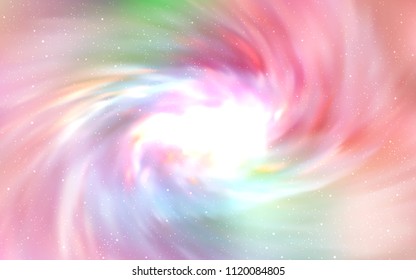 Light Pink, Yellow vector template with space stars. Shining illustration with sky stars on abstract template. Pattern for astrology websites.