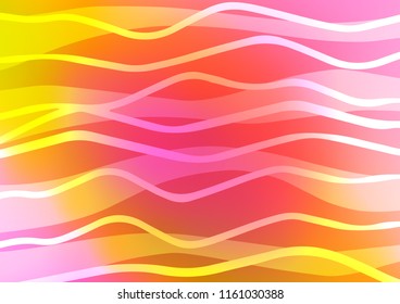 Light Pink, Yellow vector template with repeated sticks. Shining colored illustration with narrow lines. The pattern can be used for busines ad, booklets, leaflets