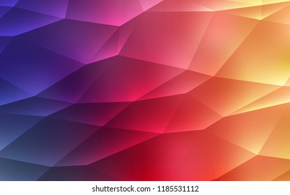 Light Pink, Yellow vector template with crystals, triangles. Abstract gradient illustration with triangles. Pattern can be used for websites.