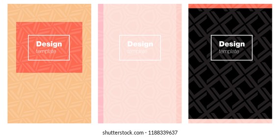 Light Pink, Yellow vector template for journals. Booklet with textbox on colorful abstract background. Completely new template books.