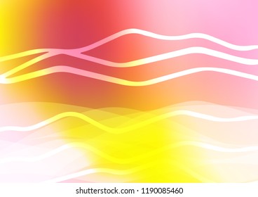 Light Pink, Yellow vector template with repeated sticks. Decorative shining illustration with lines on abstract template. The template can be used as a background.