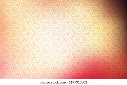 Light Pink, Yellow vector template with crystals, triangles. Modern abstract illustration with colorful triangles. Pattern for commercials.