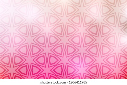 Light Pink, Yellow vector template with sky stars. Shining colored illustration with stars. Pattern for new year ad, booklets.