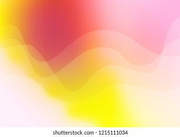 Light Pink, Yellow vector template with abstract lines. A completely new color illustration in marble style. Textured wave pattern for backgrounds.