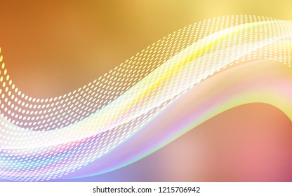 Light Pink, Yellow vector template with circles, triangles. Illustration with set of colorful abstract circles and lines. Pattern for textures of wallpapers.