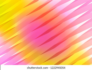 Light Pink, Yellow vector template with repeated sticks. Decorative shining illustration with lines on abstract template. The pattern can be used for busines ad, booklets, leaflets