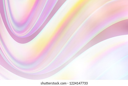 Light Pink, Yellow vector template with lines, ovals. Brand new colored illustration in marble style with gradient. The template for cell phone backgrounds.