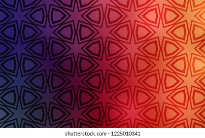 Light Pink, Yellow vector template with sky stars. Shining colored illustration with stars. Best design for your ad, poster, banner.