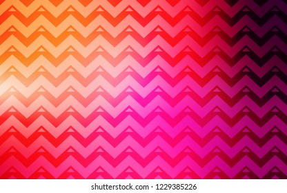 Light Pink, Yellow vector template with lines, triangles. Modern abstract illustration with colorful triangles. Smart design for your adverts.