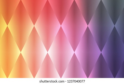 Light Pink, Yellow vector template with crystals, rectangles. Glitter abstract illustration with rectangular shapes. Modern template for your landing page.
