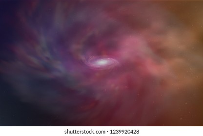 Light Pink, Yellow vector template with space stars. Space stars on blurred abstract background with gradient. Pattern for astrology websites.