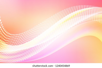 Light Pink, Yellow vector template with circles, triangles. Abstract illustration with colorful discs and triangles. Design for poster, banner of websites.