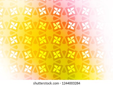 Light Pink, Yellow vector template with triangles, squares. Abstract illustration with colorful lines, cubes. Modern template for your landing page.