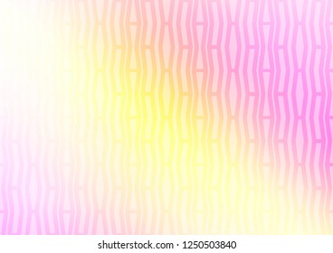 Light Pink, Yellow vector template with repeated sticks. Decorative shining illustration with lines on abstract template. The pattern can be used for busines ad, booklets, leaflets