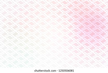 Light Pink, Yellow vector template with crystals, rectangles. Beautiful illustration with rectangles and squares. Best design for your ad, poster, banner.