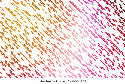 Light Pink, Yellow vector template with repeated sticks. Modern geometrical abstract illustration with staves. Smart design for your business advert.