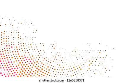 Light Pink, Yellow vector template with crystals, rectangles. Rectangles on abstract background with colorful gradient. Pattern for commercials.
